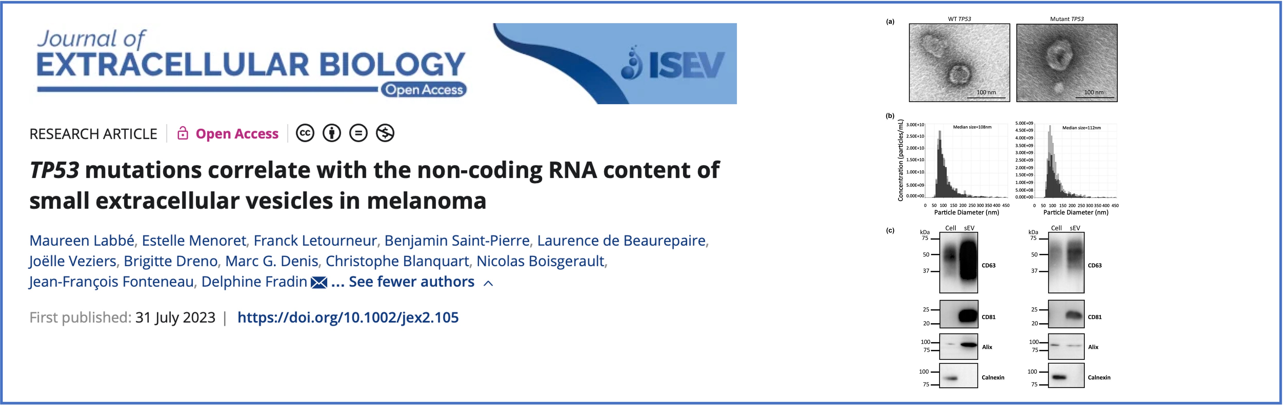 ISEV2021 Abstract Book - 2021 - Journal of Extracellular Vesicles - Wiley  Online Library